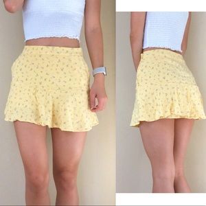 HOLLISTER sunny floral mini skort